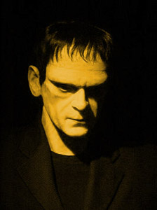 Boris Karloff a la Frankensteins Monster geschaffen von Waldemar Pokromski